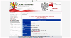 Desktop Screenshot of bip.lambinowice.pl