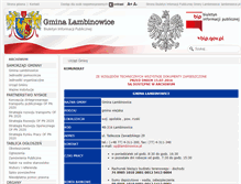 Tablet Screenshot of bip.lambinowice.pl
